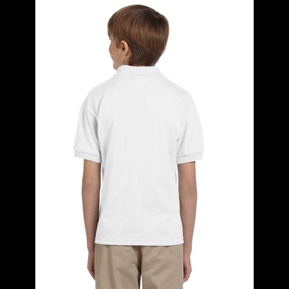 White Polo Youth Size Small New NWT - Picture 2 of 2